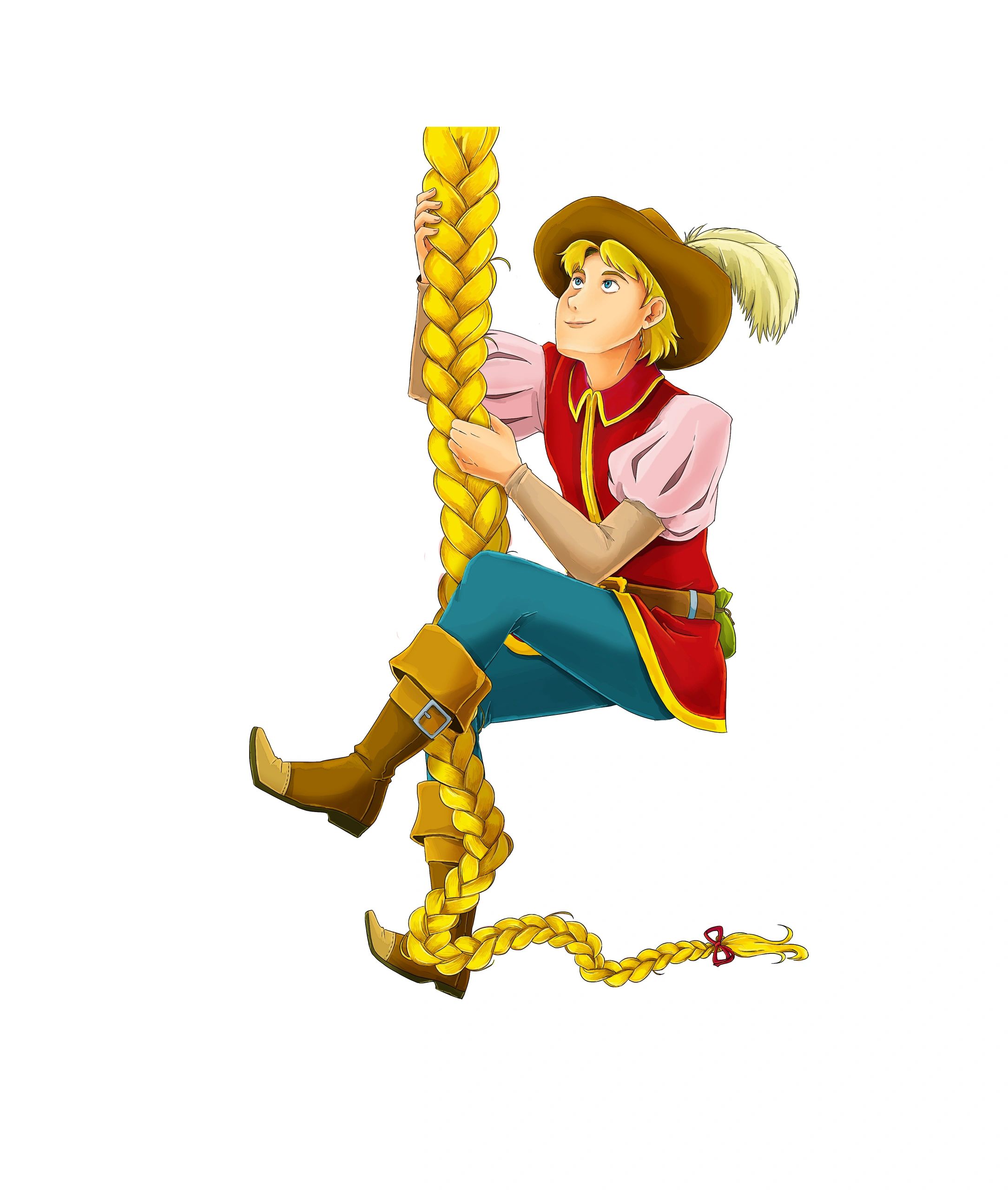 Illustrated noble character in a playful storybook mystery world