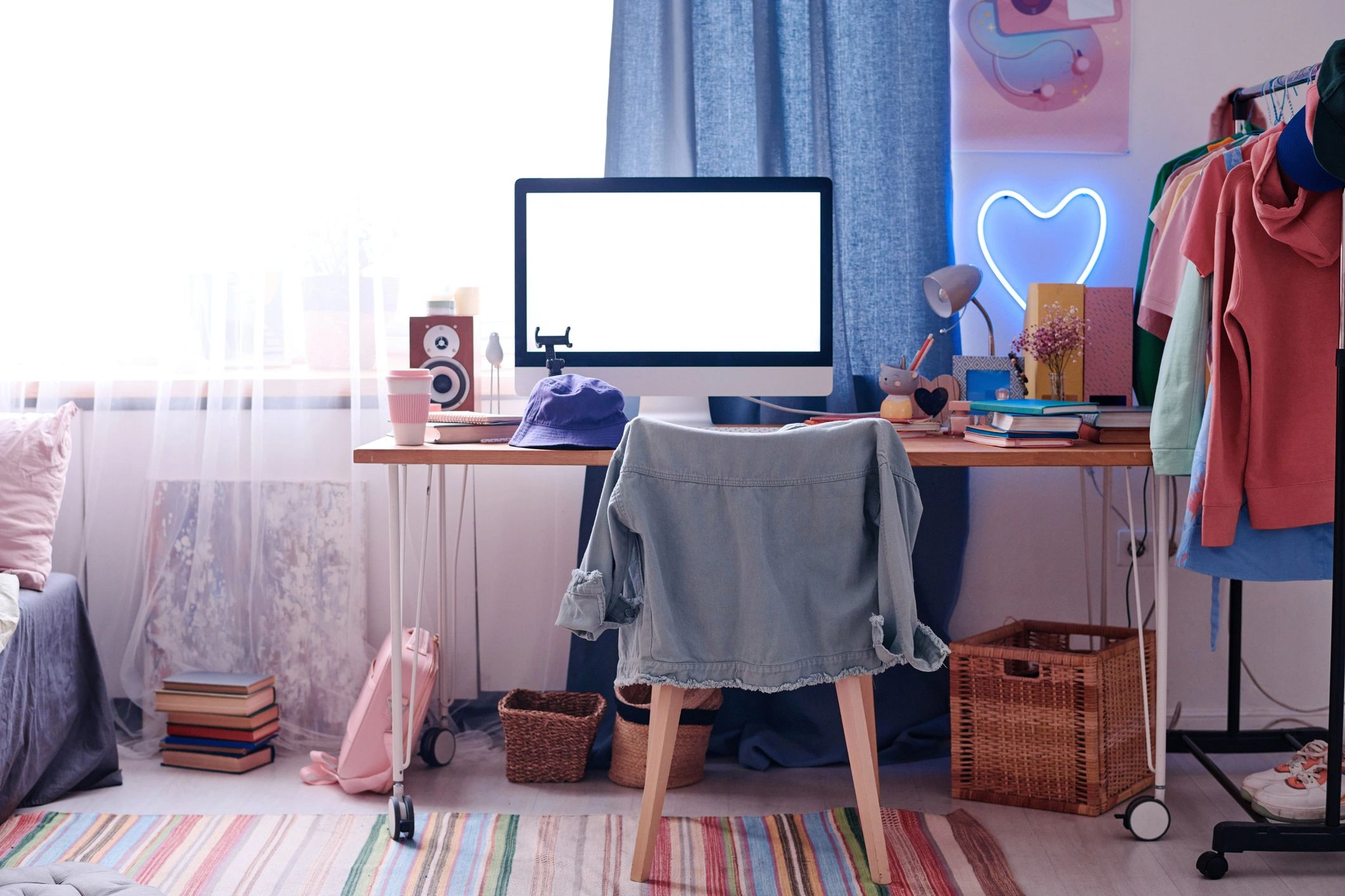 Cozy study space for puzzle solving and detective play