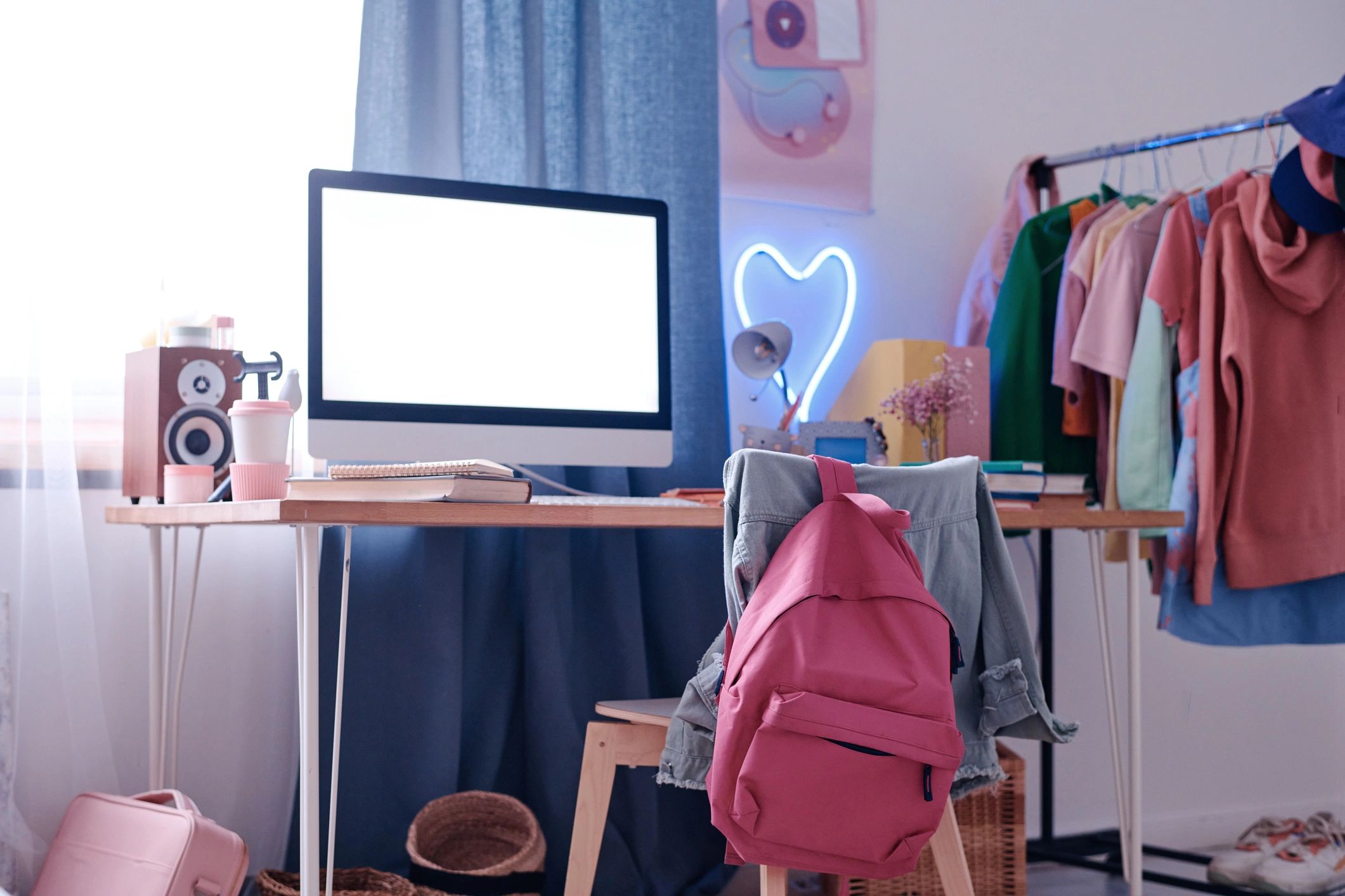 Cozy desk scene suggesting a family mystery night setup